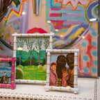 Chloe Pink Rectangular Metal Photo Frame, Picture Frame for Home, Bedroom, Home Office - Photo & Picture Frames from Jaye's Studio