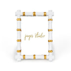 Chloe White Rectangular Metal Photo Frame, Picture Frame for Home, Bedroom, Home Office - Photo & Picture Frames from Jaye's Studio
