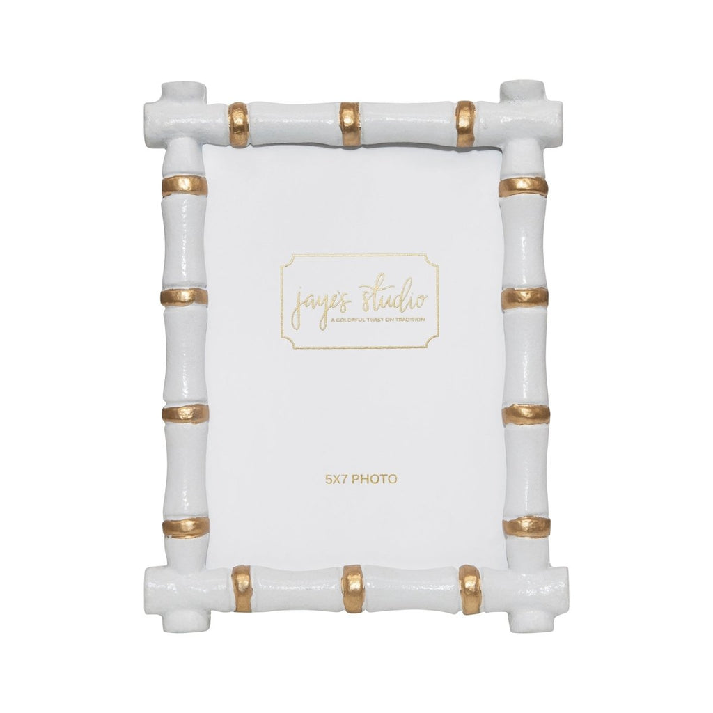 Chloe White Rectangular Metal Photo Frame, Picture Frame for Home, Bedroom, Home Office - Photo & Picture Frames from Jaye's Studio