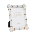 Chloe White Rectangular Metal Photo Frame, Picture Frame for Home, Bedroom, Home Office - Photo & Picture Frames from Jaye's Studio