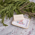 Christmas Gift Stack Multi - Color Enameled Rectangle Soap Dish, Catch All Tray, Jewelry Tray for Bathroom, Vanity, Sink - Decorative Laney Tray - Trinket Trays from Jaye's Studio