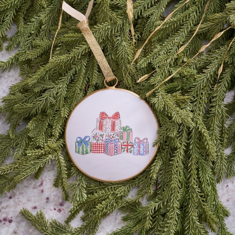 Christmas Gift Stack Ornament (single) - Holiday Ornaments from Jaye's Studio