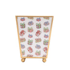 Christmas Gifts Enameled Multi - Color Square Metal Cachepot Planter for Bedroom, Home Office, Kitchen, Living Room - Cachepots from Jaye's Studio