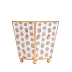 Christmas Gifts Enameled Multi - Color Square Metal Cachepot Planter for Bedroom, Home Office, Kitchen, Living Room - Cachepots from Jaye's Studio
