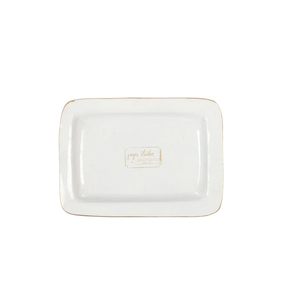 Christmas Gifts Multi - Color Enameled Rectangle Soap Dish, Catch All Tray, Jewelry Tray for Bathroom, Vanity, Sink - Decorative Laney Tray - Trinket Trays from Jaye's Studio