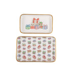 Christmas Gifts Multi - Color Enameled Set of 2 Rectangle Vanity Trays, Catch All Trays - Rowan Decorative Trays - Decorative Trays from Jaye's Studio