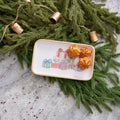 Christmas Gifts Multi - Color Enameled Set of 2 Rectangle Vanity Trays, Catch All Trays - Rowan Decorative Trays - Decorative Trays from Jaye's Studio