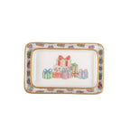 Christmas Gifts Multi - Color Enameled Set of 2 Rectangle Vanity Trays, Catch All Trays - Rowan Decorative Trays - Decorative Trays from Jaye's Studio