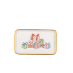 Christmas Gifts Multi - Color Enameled Set of 2 Rectangle Vanity Trays, Catch All Trays - Rowan Decorative Trays - Decorative Trays from Jaye's Studio