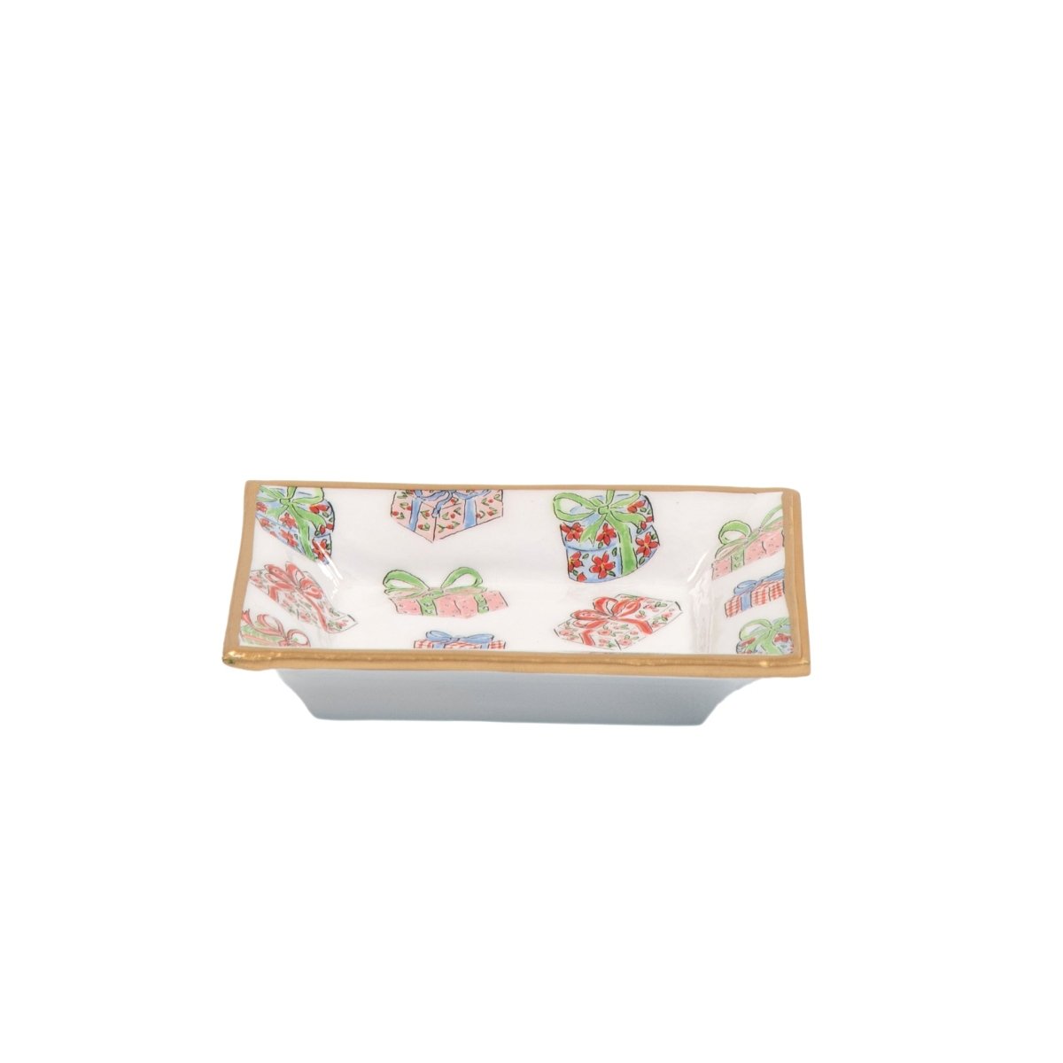 Christmas Gifts Multi - Color Rectangle Catch All Tray, Jewelry Tray for Bathroom, Vanity - Decorative Landry Tray - Trinket Trays from Jaye's Studio