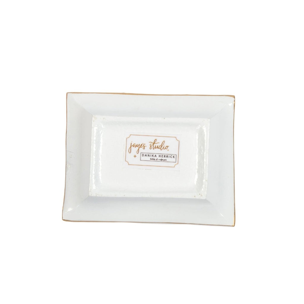 Christmas Gifts Multi - Color Rectangle Catch All Tray, Jewelry Tray for Bathroom, Vanity - Decorative Landry Tray - Trinket Trays from Jaye's Studio
