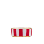 Classic Stripe Enameled Red Dog Bowl, Pet Bowl For Dogs and Cats - Avail 11/26 - Pet Bowls from Jaye's Studio