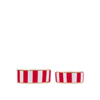 Classic Stripe Enameled Red Dog Bowl, Pet Bowl For Dogs and Cats - Avail 11/26 - Pet Bowls from Jaye's Studio