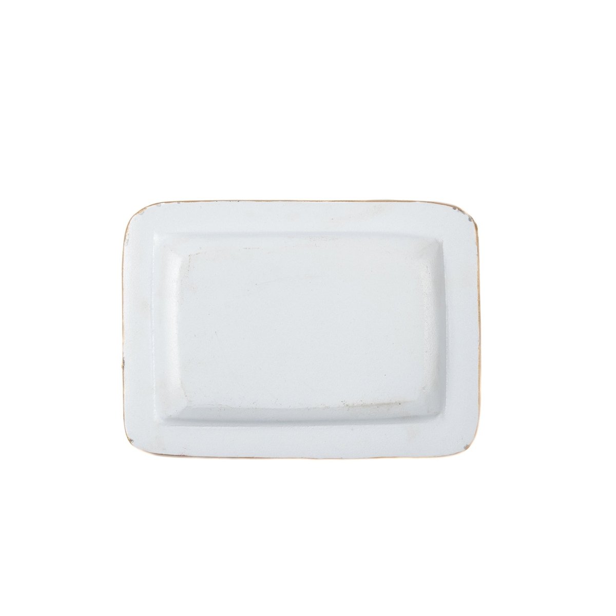 Classic Stripe Red Enameled Rectangle Soap Dish, Catch All Tray, Jewelry Tray for Bathroom, Vanity, Sink - Decorative Laney Tray - Trinket Trays from Jaye's Studio