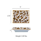 Cream Leopard Enameled Landry Jewelry Tray - Trinket Trays from Jaye's Studio