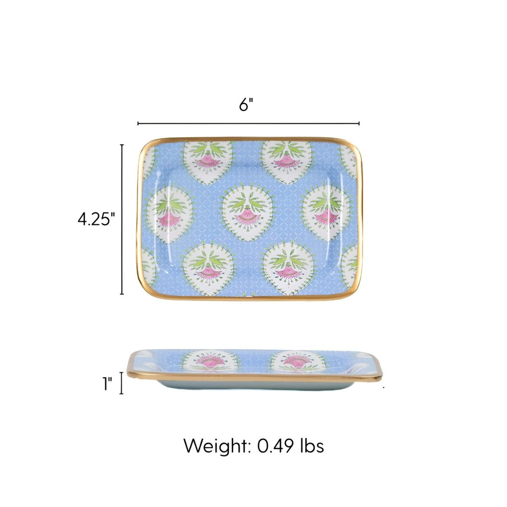 Daphne Enameled Laney Soap Dish - Trinket Trays from Jaye's Studio