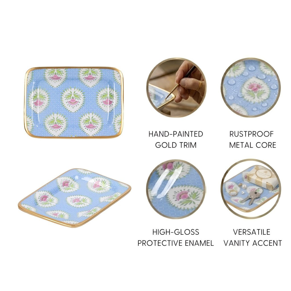 Daphne Enameled Laney Soap Dish - Trinket Trays from Jaye's Studio