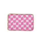 Elsie's Garden Blue and Pink Enameled Set of 2 Rectangle Vanity Trays, Catch All Trays - Rowan Decorative Trays - Decorative Trays from Jaye's Studio