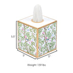 Elsie's Garden Enameled Tissue Box Cover - Avail 09/11 - Tissue Box Cover from Jaye's Studio