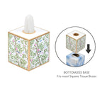 Elsie's Garden Enameled Tissue Box Cover - Avail 09/11 - Tissue Box Cover from Jaye's Studio
