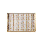 Emma Stripe Brown Rectangle Decorative Serving Tray - for Kitchen, Barware, Vanity - Serving Trays from Jaye's Studio