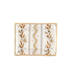 Emma Stripe Enameled Brown Rectangle Catch All Tray, Jewelry Tray for Bathroom, Vanity - Decorative Landry Tray - Trinket Trays from Jaye's Studio