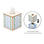 Emma Stripe Enameled Tissue Box Cover - Tissue Box Cover from Jaye's Studio