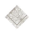 Faux Bois White and Taupe Cotton Sateen Napkin for Table Setting, Dinnerware, Entertaining (Pack of 4) - Cloth Napkins from Jaye's Studio