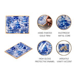 Garden Party Enameled Landry Jewelry Tray - Trinket Trays from Jaye's Studio
