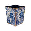 Garden Party Enameled Square Wastebasket 9 - Seconds FINAL SALE - Wastebaskets from Jaye's Studio