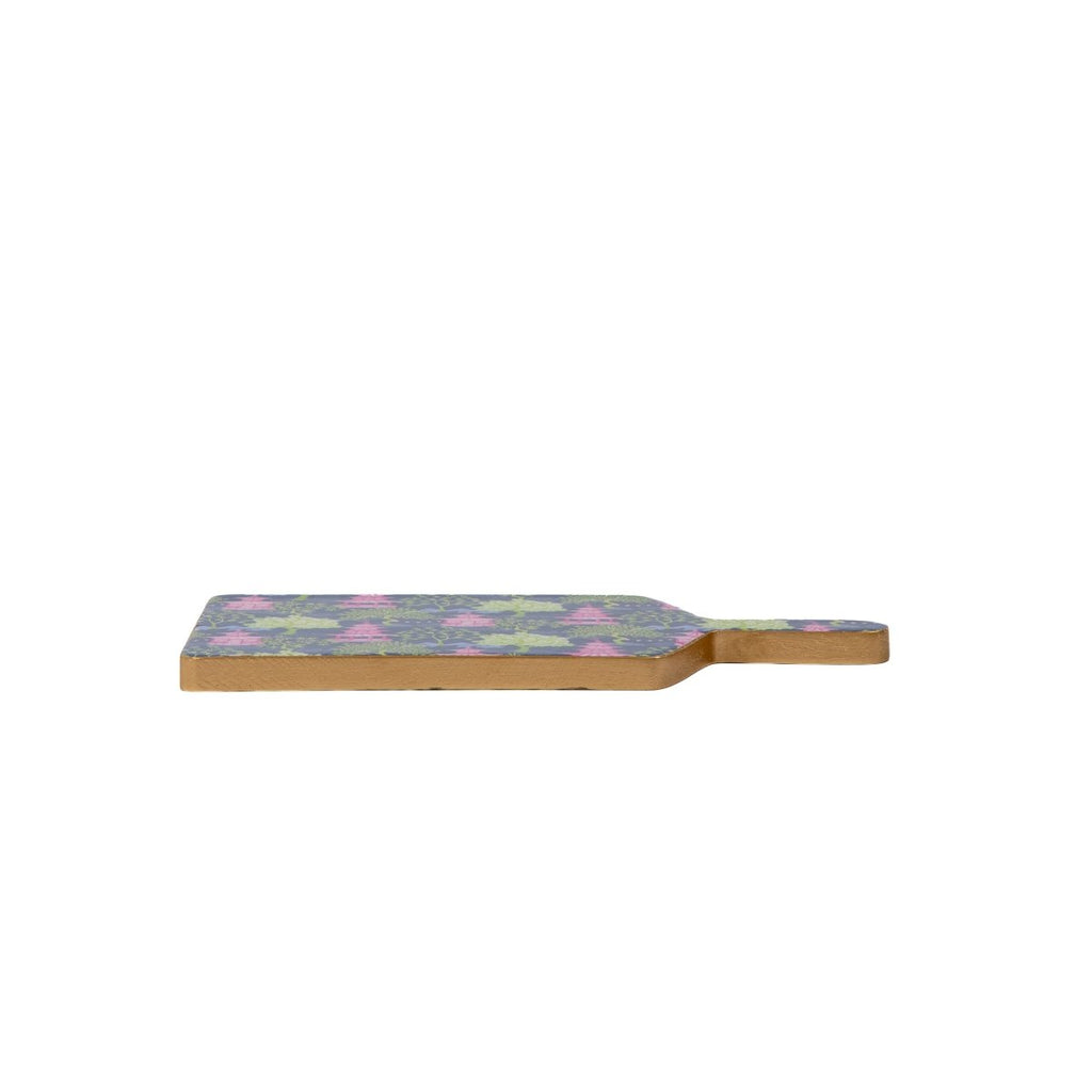 Garden Party Navy and Lime Enameled Charcuterie Board, Wooden Cutting Board, Serving and Chopping Board for Food & Meat Prep - Avail 11/26 - Charcuterie Board from Jaye's Studio