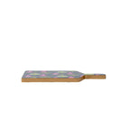 Garden Party Navy and Lime Enameled Charcuterie Board, Wooden Cutting Board, Serving and Chopping Board for Food & Meat Prep - Avail 11/26 - Charcuterie Board from Jaye's Studio