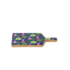 Garden Party Navy and Lime Enameled Charcuterie Board, Wooden Cutting Board, Serving and Chopping Board for Food & Meat Prep - Avail 11/26 - Charcuterie Board from Jaye's Studio