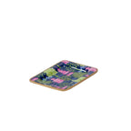 Garden Party Navy and Lime Enameled Rectangle Soap Dish, Catch All Tray, Jewelry Tray for Bathroom, Vanity, Sink - Decorative Laney Tray - Avail 11/26 - Trinket Trays from Jaye's Studio