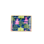 Garden Party Navy and Lime Rectangle Catch All Tray, Jewelry Tray for Bathroom, Vanity - Decorative Landry Tray - Avail 11/26 - Trinket Trays from Jaye's Studio