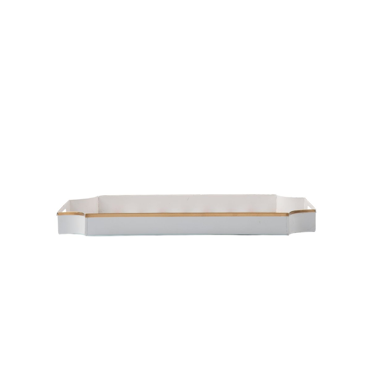 Garland Twist Red and Green Enameled Rectangle Decorative Serving Tray - for Kitchen, Barware, Vanity, Jaye Tray - Serving Trays from Jaye's Studio