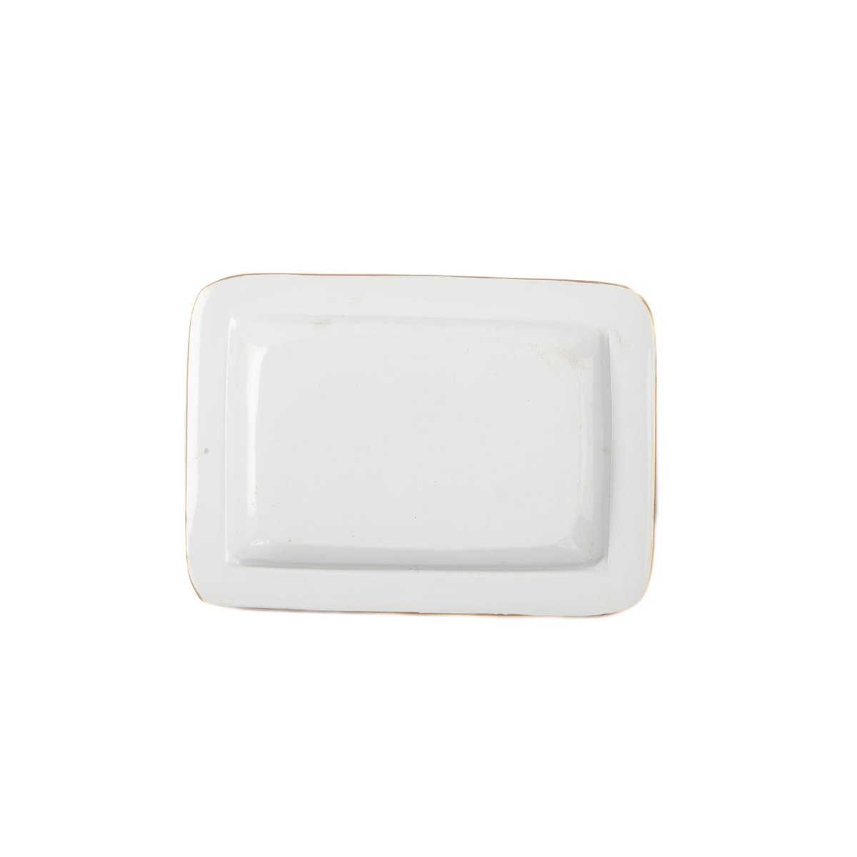 Garland Twist Red and Green Enameled Rectangle Soap Dish, Catch All Tray, Jewelry Tray for Bathroom, Vanity, Sink - Decorative Laney Tray - Trinket Trays from Jaye's Studio