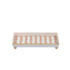 Garland Twist Red and Green Enameled Rectangle Vanity Tray for Bathroom, Vanity, Bedroom - Oliver Decorative Tray - Vanity Trays from Jaye's Studio