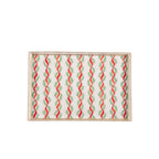 Garland Twist Red and Green Enameled Rectangle Vanity Tray for Bathroom, Vanity, Bedroom - Oliver Decorative Tray - Vanity Trays from Jaye's Studio