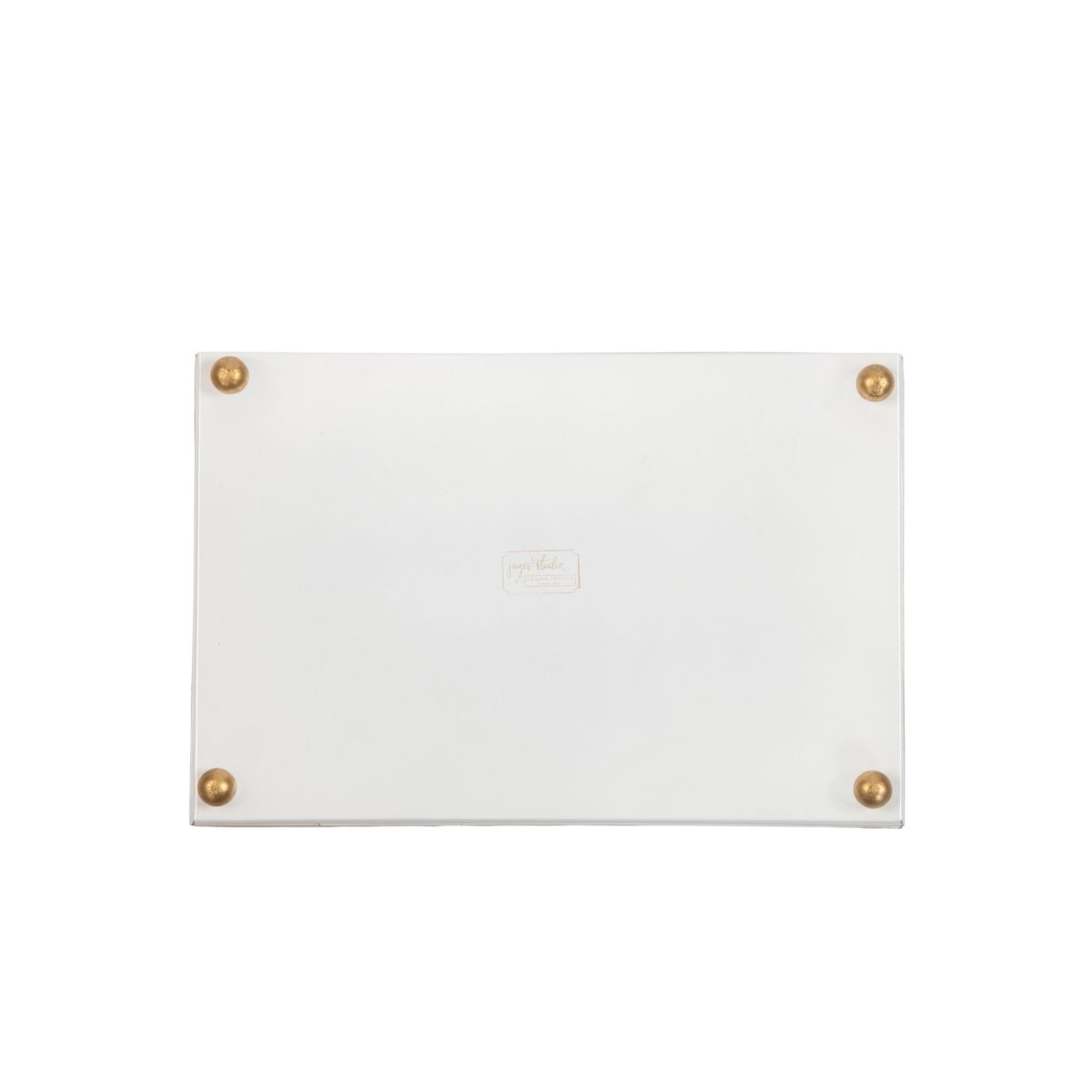 Garland Twist Red and Green Enameled Rectangle Vanity Tray for Bathroom, Vanity, Bedroom - Oliver Decorative Tray - Vanity Trays from Jaye's Studio