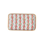 Garland Twist Red and Green Enameled Set of 2 Rectangle Vanity Trays, Catch All Trays - Rowan Decorative Trays - Decorative Trays from Jaye's Studio