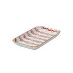 Garland Twist Red and Green Enameled Set of 2 Rectangle Vanity Trays, Catch All Trays - Rowan Decorative Trays - Decorative Trays from Jaye's Studio