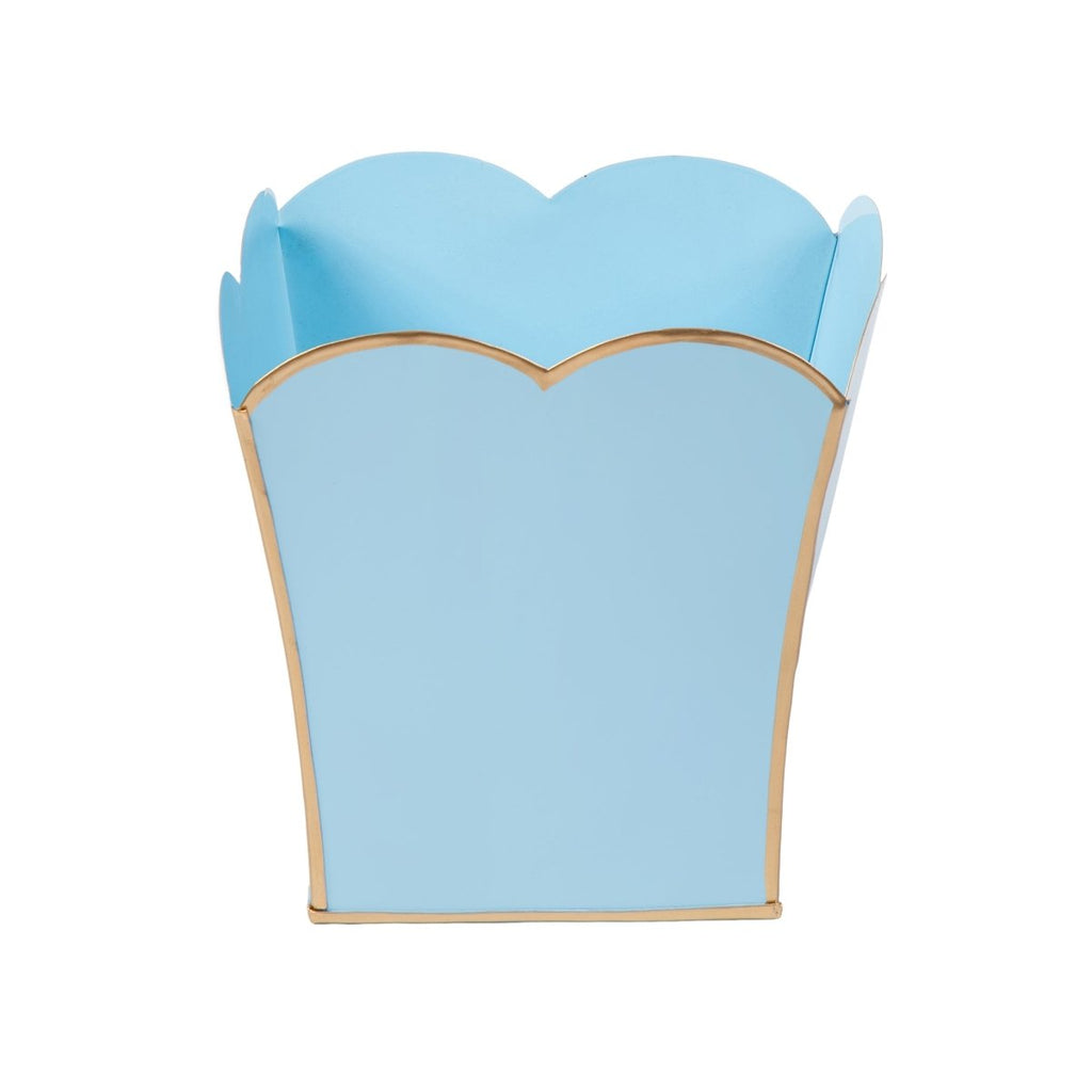 Gracie Blue / Light Blue Square Metal Cachepot For Bedroom, Office, Kitchen, Living Room - Gracie Scarlett Collection - Cachepots from Jaye's Studio