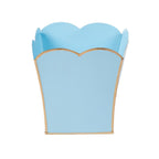 Gracie Blue / Light Blue Square Metal Cachepot For Bedroom, Office, Kitchen, Living Room - Gracie Scarlett Collection - Cachepots from Jaye's Studio