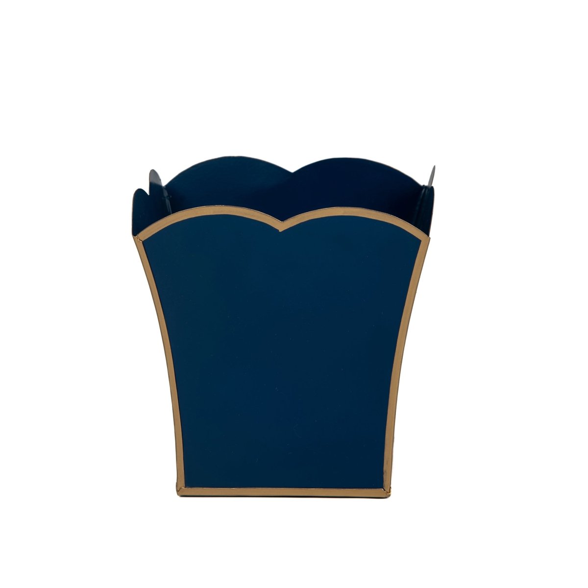 Gracie Blue Square Metal Cachepot For Bedroom, Office, Kitchen, Living Room - Gracie Scarlette Collection - Cachepots from Jaye's Studio