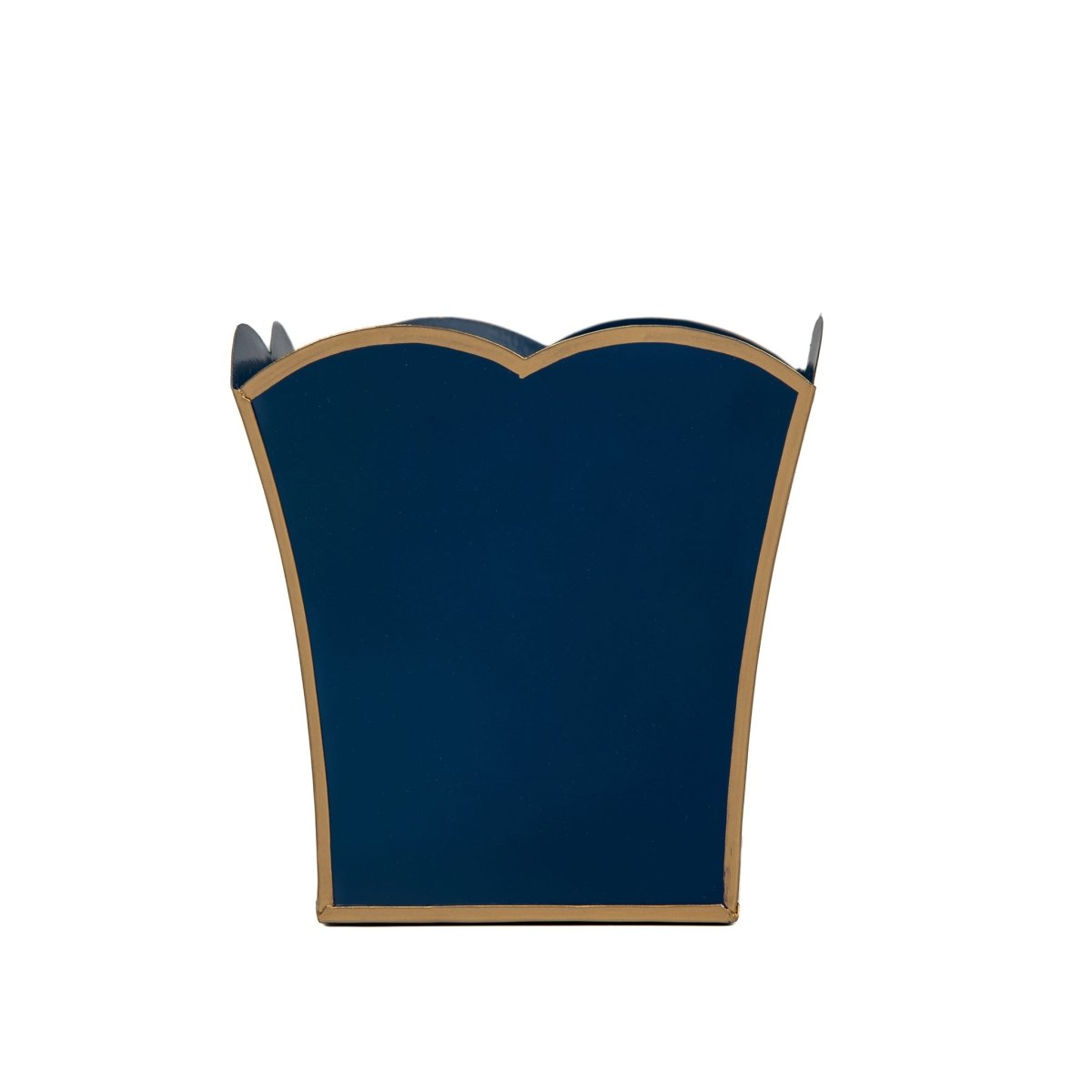 Gracie Blue Square Metal Cachepot For Bedroom, Office, Kitchen, Living Room - Gracie Scarlette Collection - Cachepots from Jaye's Studio