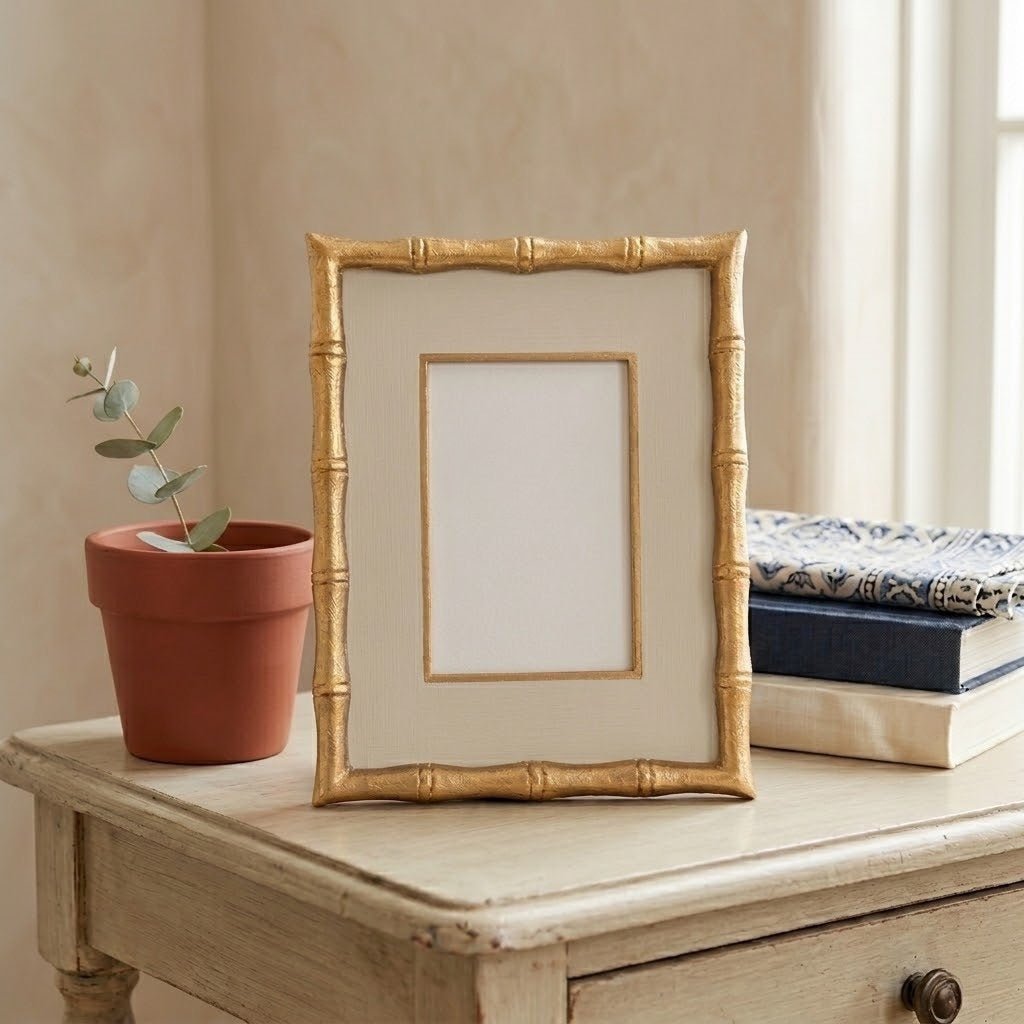 Gracie Chang Mai Taupe Rectangular Photo Frame, Picture Frame for Home, Bedroom, Home Office - Photo & Picture Frames from Jaye's Studio