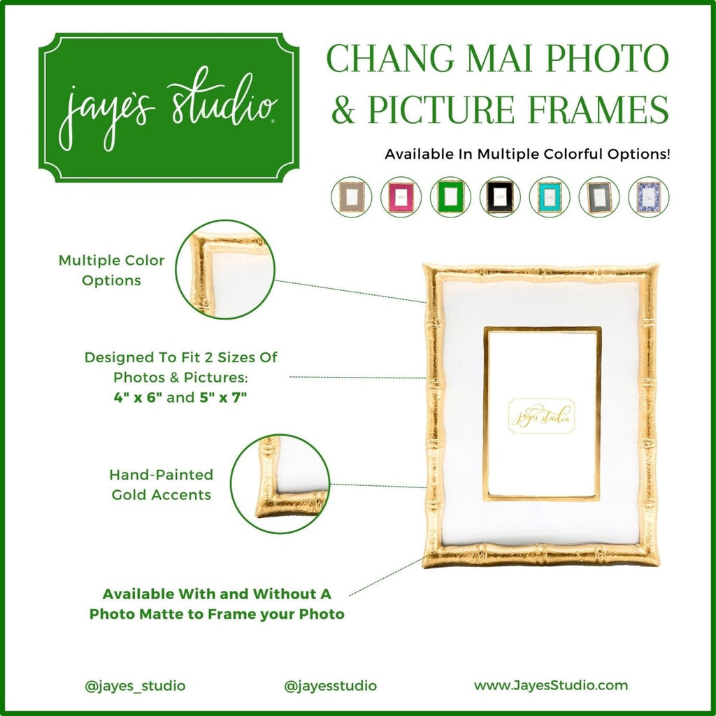 Gracie Chang Mai Taupe Rectangular Photo Frame, Picture Frame for Home, Bedroom, Home Office - Photo & Picture Frames from Jaye's Studio
