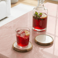 Gracie Coaster Set - Mango Wood & White Enamel | Set of 4 - from Jaye's Studio