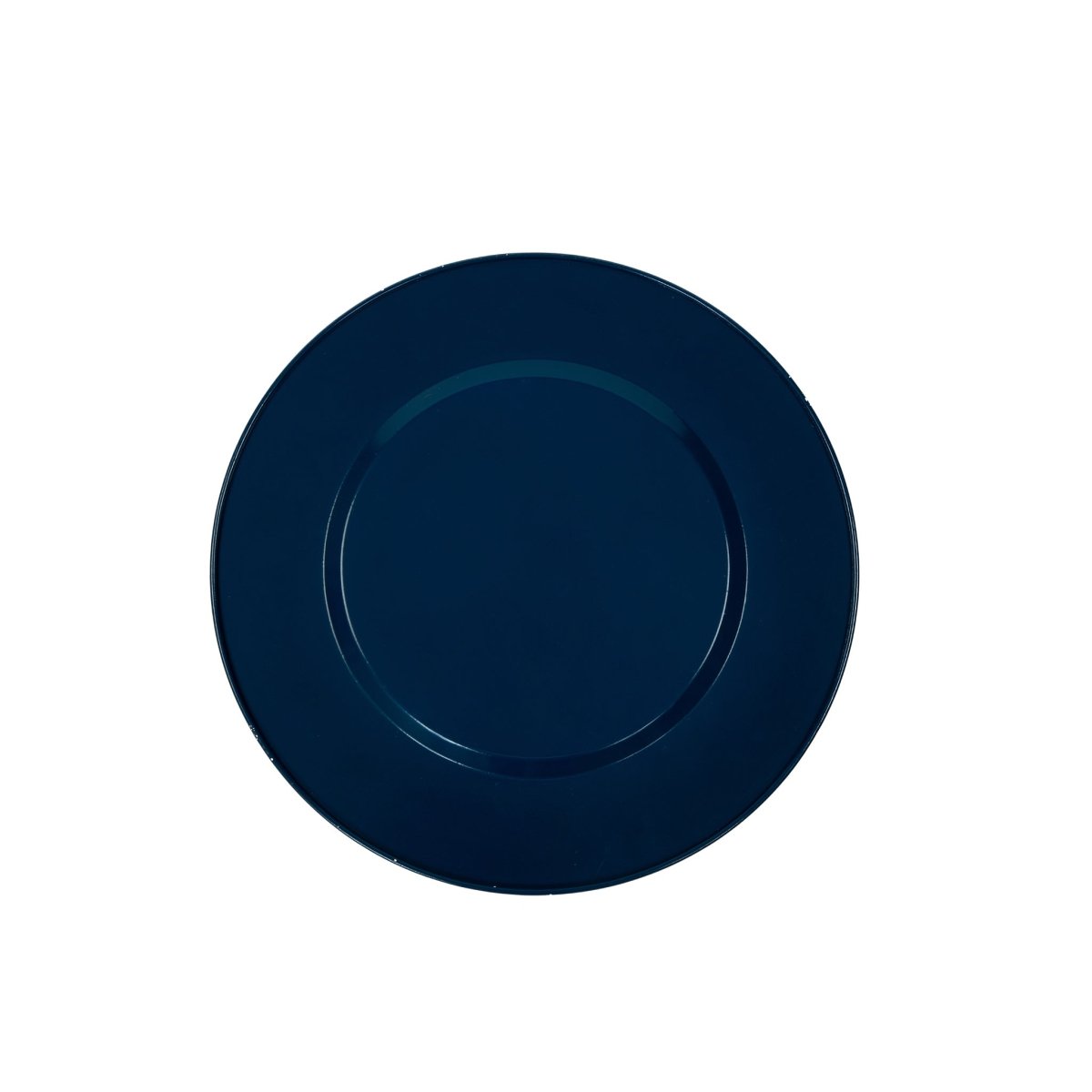 Gracie Enameled Blue / Indigo Blue Charger Plate for Dinnerware, Place setting (4 pack) - Decorative Plates from Jaye's Studio
